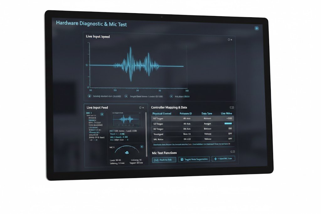 Mic Test Pro - Live Microphone Testing Interface