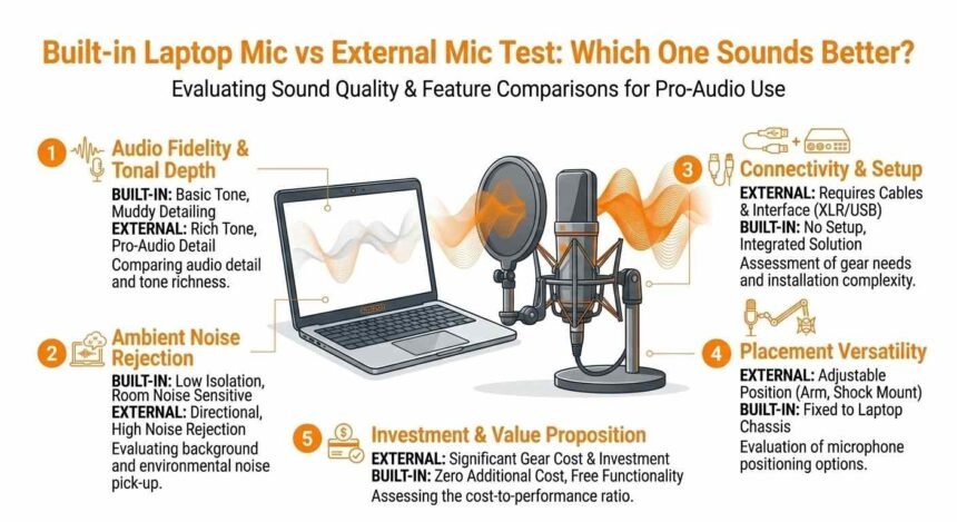 Built-in Laptop Mic vs External Mic Test: Which One Sounds Better?