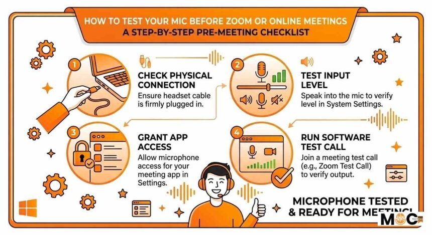How to Test Your Mic Before Zoom or Online Meetings