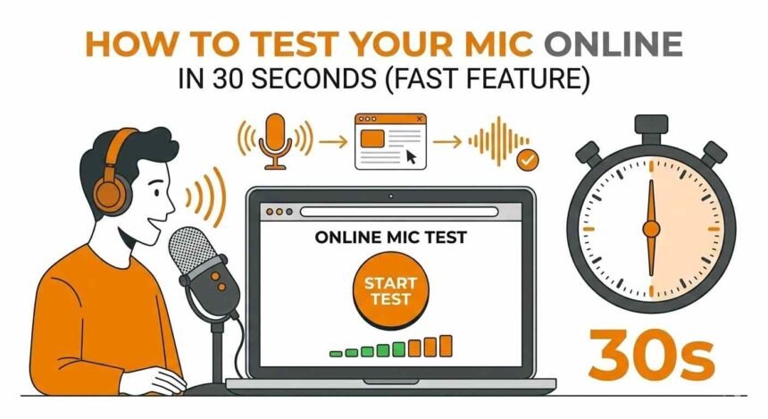 How to Test Your Mic Online in 30 Seconds