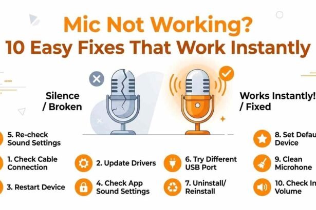 Mic Not Working? 10 Easy Fixes That Work Instantly
